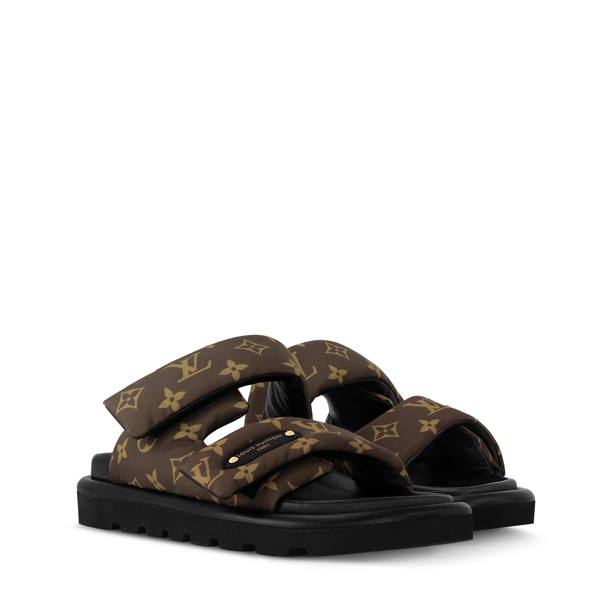 Pool Pillow Flat Comfort Mule – Brown 1