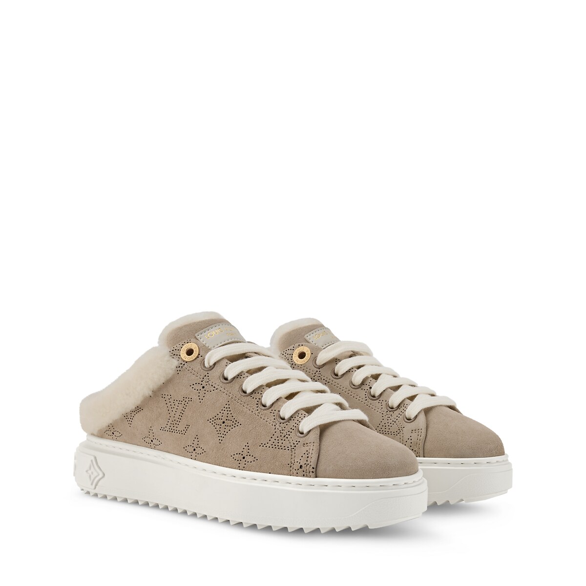Time Out Open Back Sneaker – Light Beige